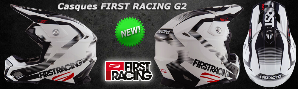 Nouveau - Casques Motocross Enduro FIRST RACING G2