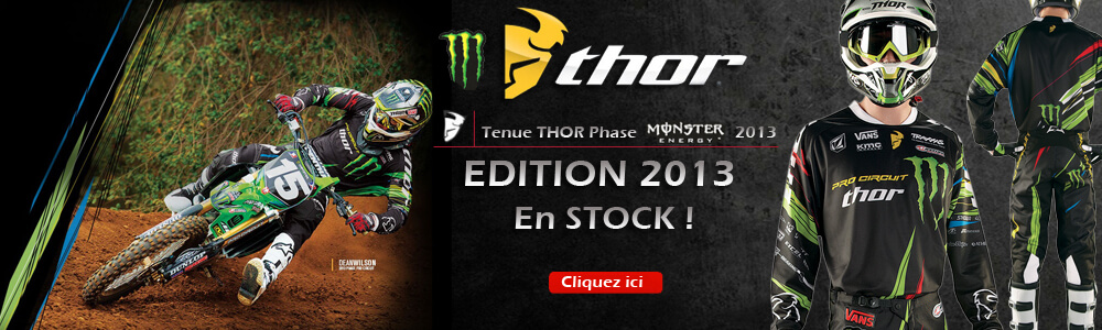 Tenue Complète THOR Phase Monster Pro Circuit Spring 2013 Motocross