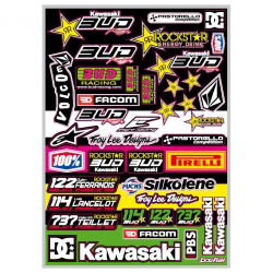 Planche stickers TEAM BUD 2013 42x30cm