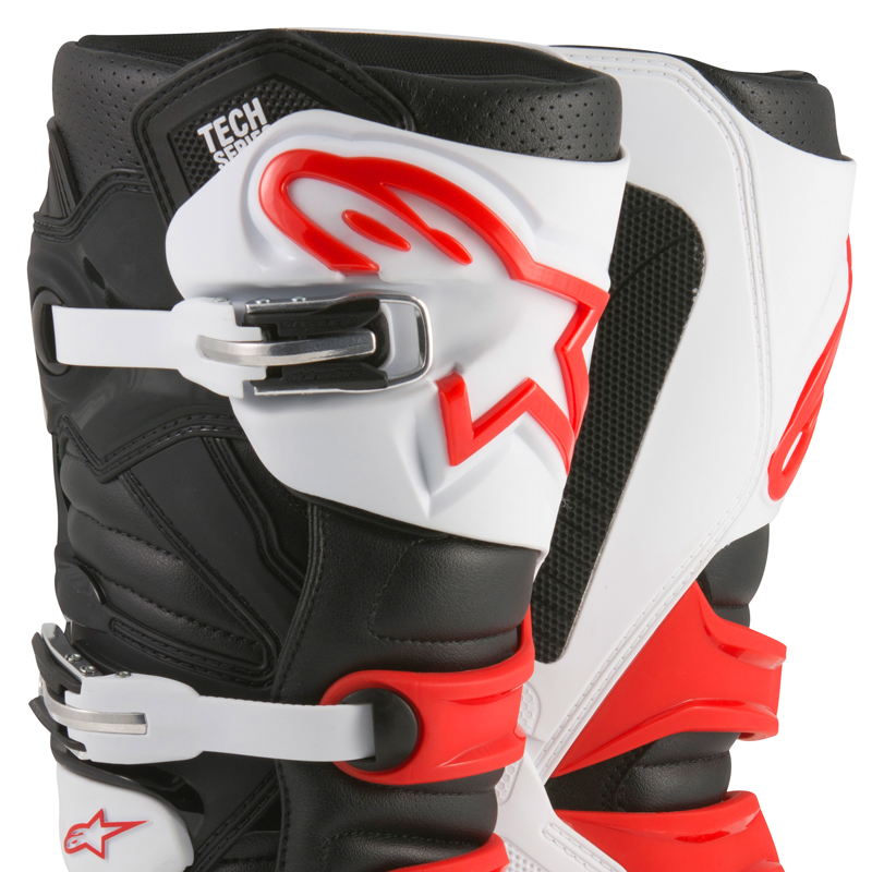 Bottes Moto Cross ALPINESTARS Tech 10 White Red Yellow Fluo  ALPINESTARS :