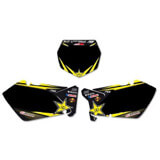 Fonds de Plaques BUD Rockstar Noir - 125/250 RM