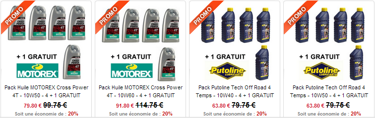 Pack Huile MOTOREX Cross Power 2T - 4 + 1 GRATUIT - FX MOTORS