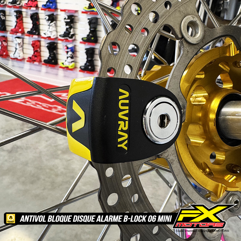 Antivol Bloque Disque avec Alarme AUVRAY B LOCK 06 MINI Reel