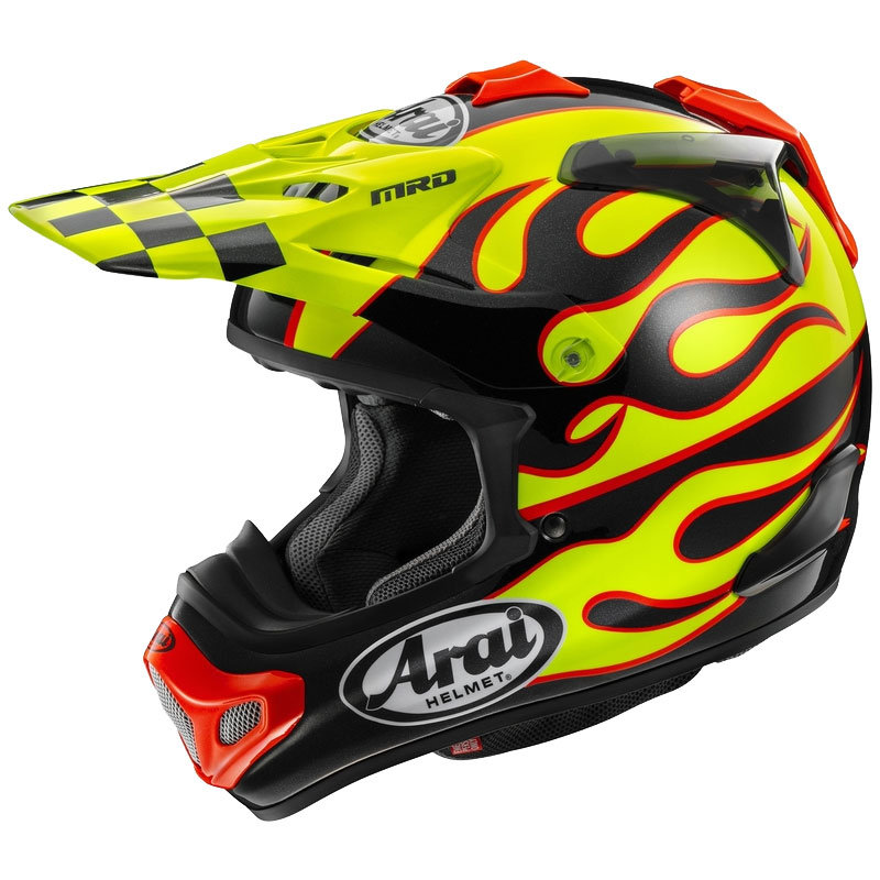 Arai MXV EVO Flame JauneFluo 01