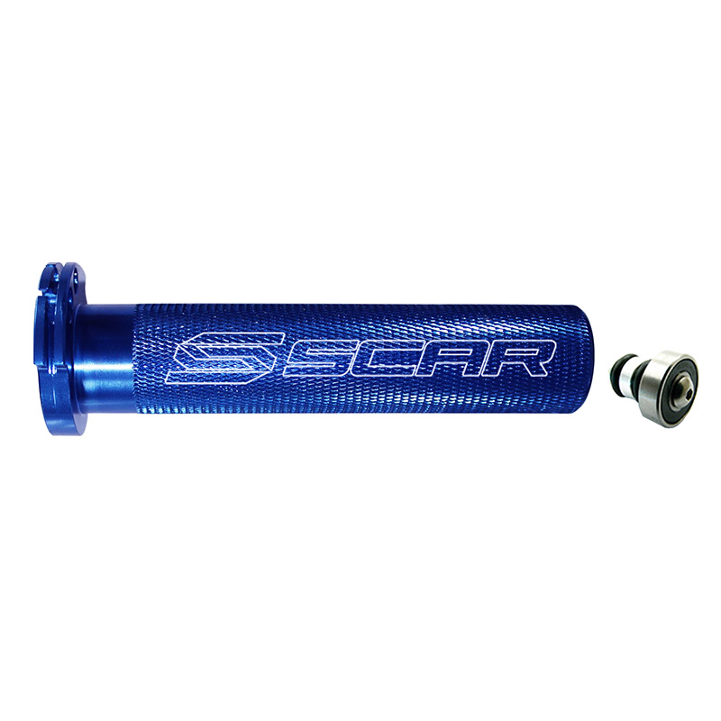 Barillet Gaz Aluminium SCAR Racing Motocross Enduro Couleur Bleu