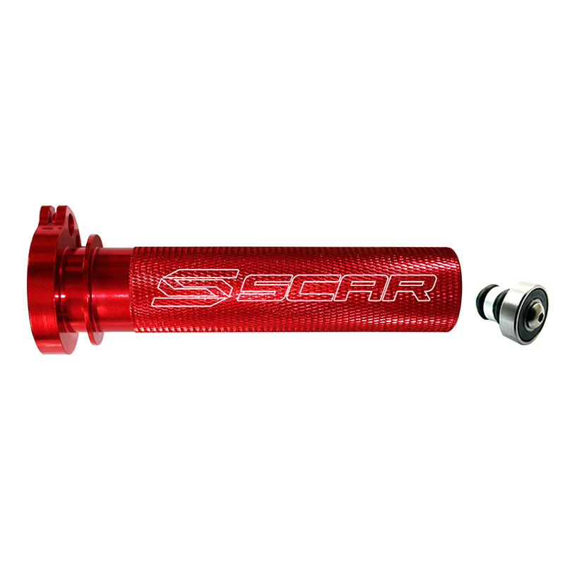 Barillet Gaz Aluminium SCAR Racing Motocross Enduro Couleur Rouge