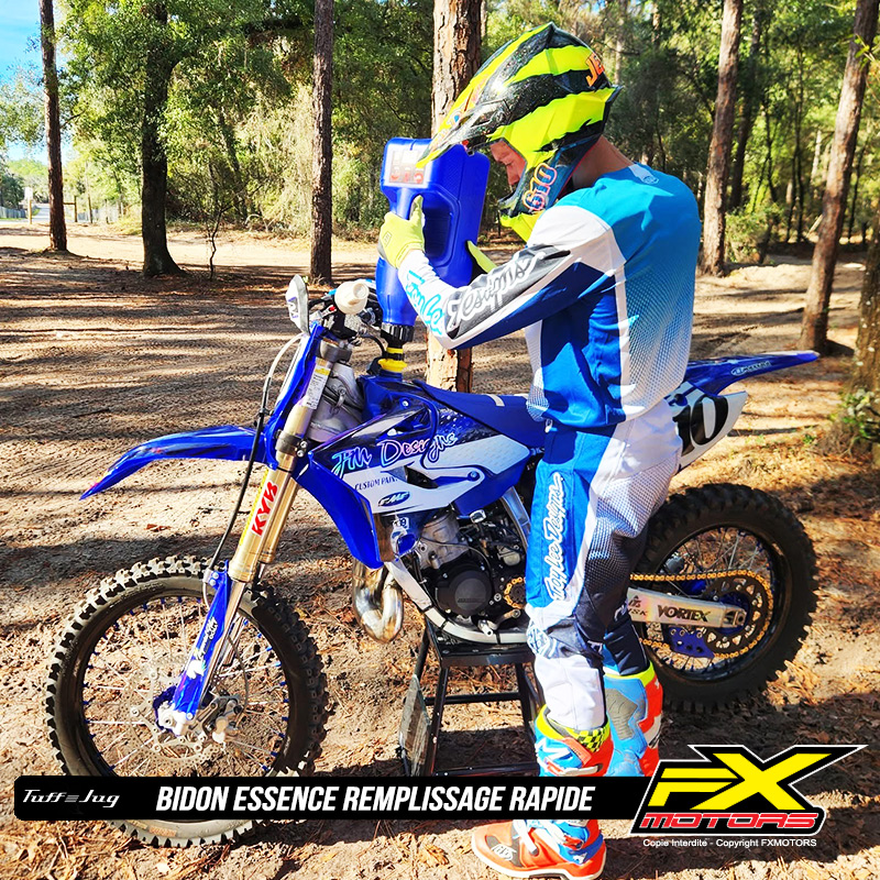 Bidon Essence Remplissage Rapide TUFF JUG 5L 10L 20L Motocross Enduro