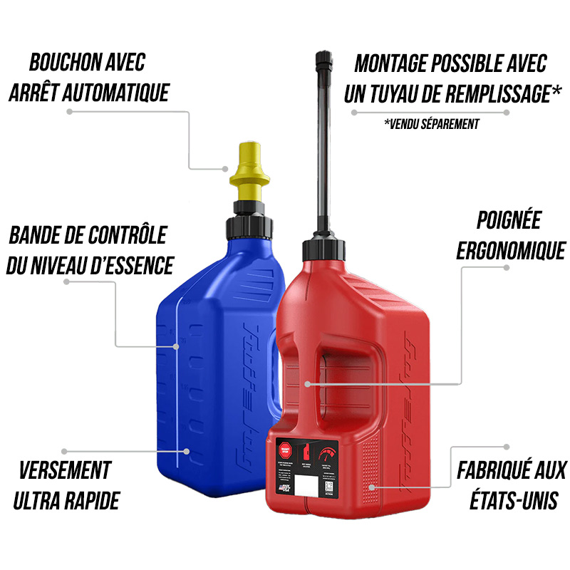 Bidon Essence Remplissage Rapide TUFF JUG 5L 10L 20L Presentation