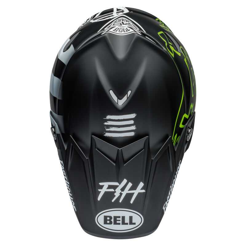 Casque Bell Moto 9s Flex Motocross Enduro Fasthouse Mc Core 22 06 Dessus