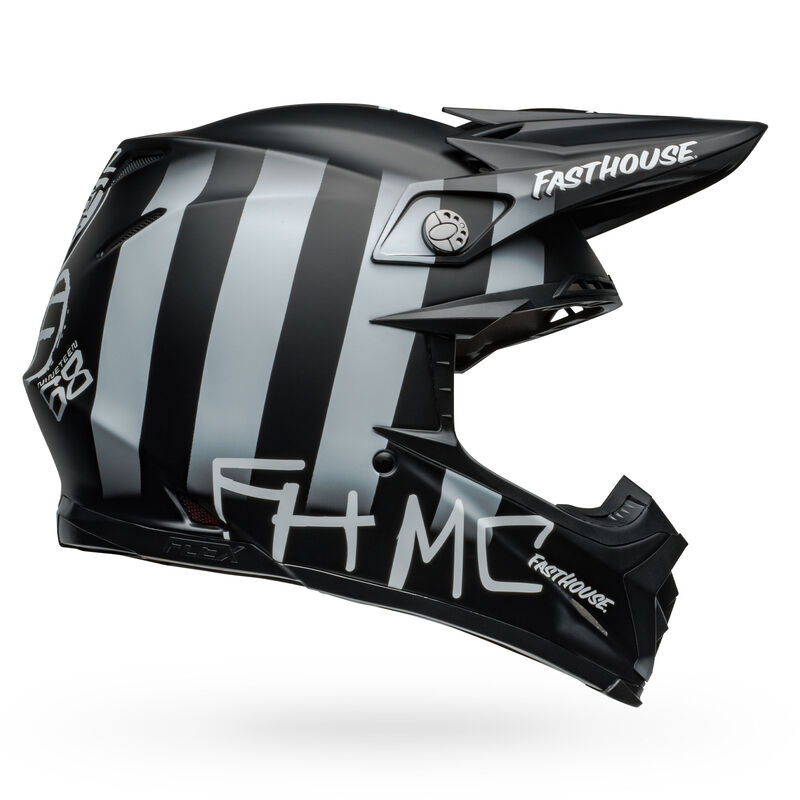 Casque Bell Moto 9s Flex Motocross Enduro Fasthouse Mc Core 22 06 Profil Droit