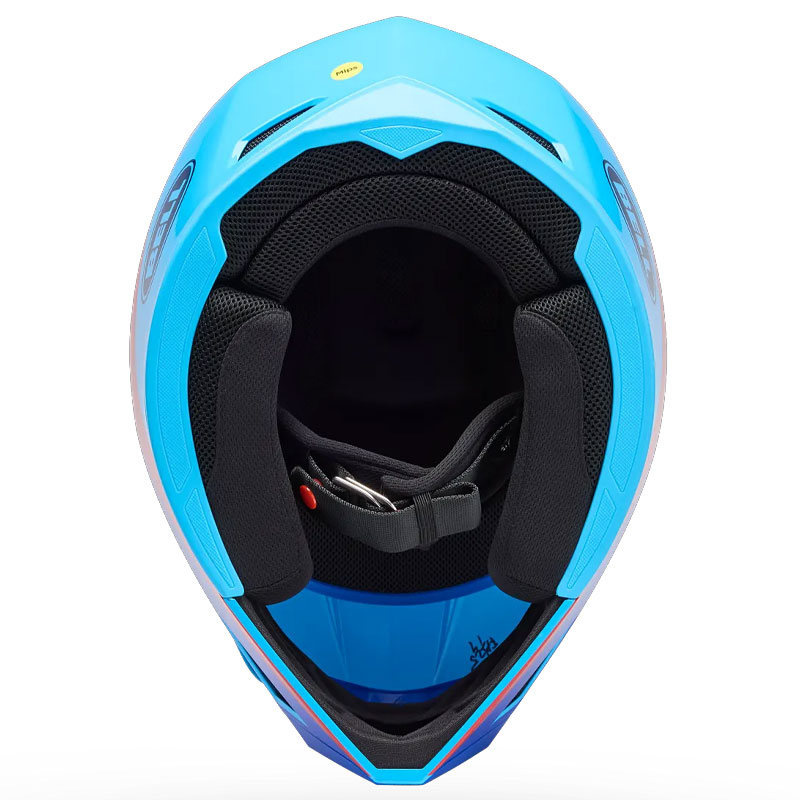 Casque Cross BELL MX10 MIPS Aviator Bleu Rouge 06