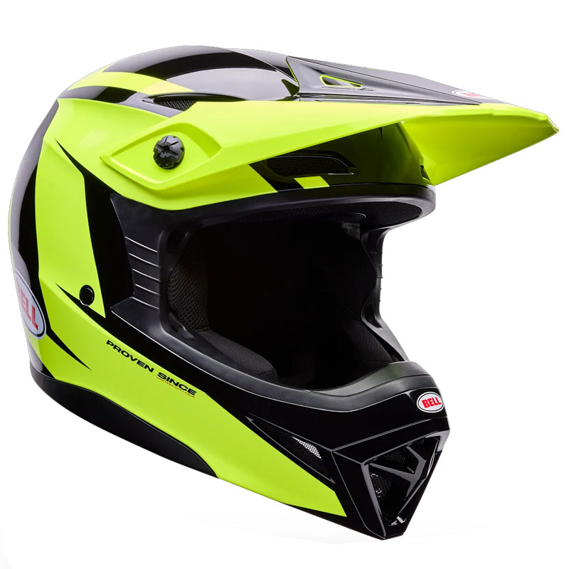 Casque Cross BELL MX10 MIPS Talon JauneNoir 02