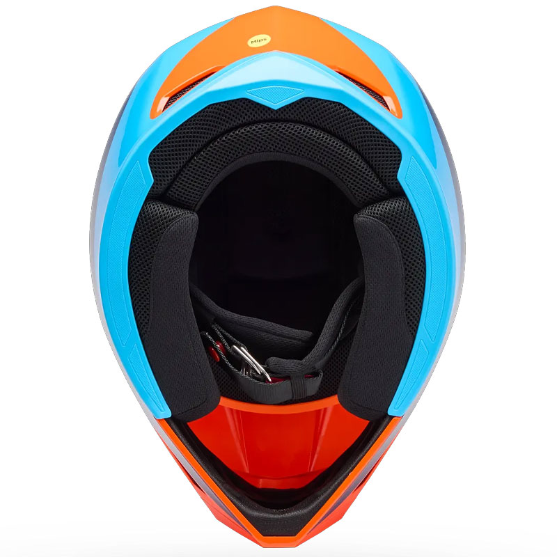Casque Cross BELL MX10 MIPS Wave OrangeBleu 06