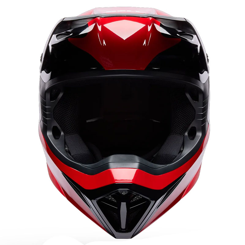 Casque Cross BELL MX10 MIPS Wave RougeNoir 03