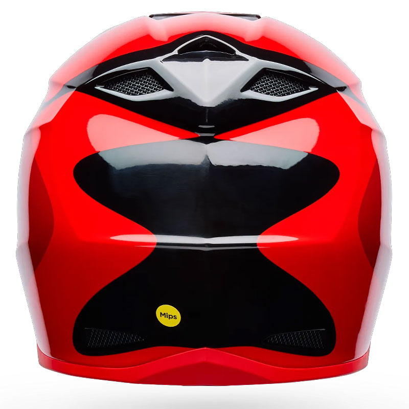 Casque Cross BELL MX10 MIPS Wave RougeNoir 04