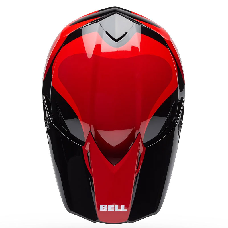 Casque Cross BELL MX10 MIPS Wave RougeNoir 05