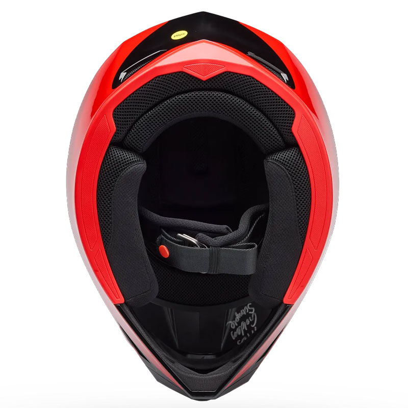 Casque Cross BELL MX10 MIPS Wave RougeNoir 06