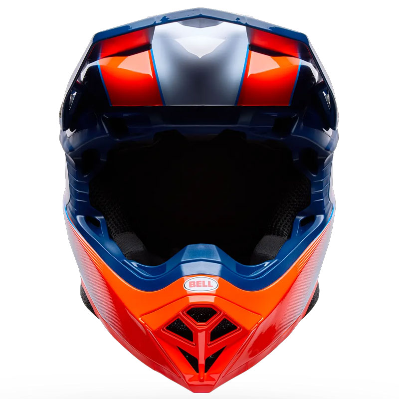 Casque Cross BELL Moto 10 MIPS Falcon OrangeBleu 03