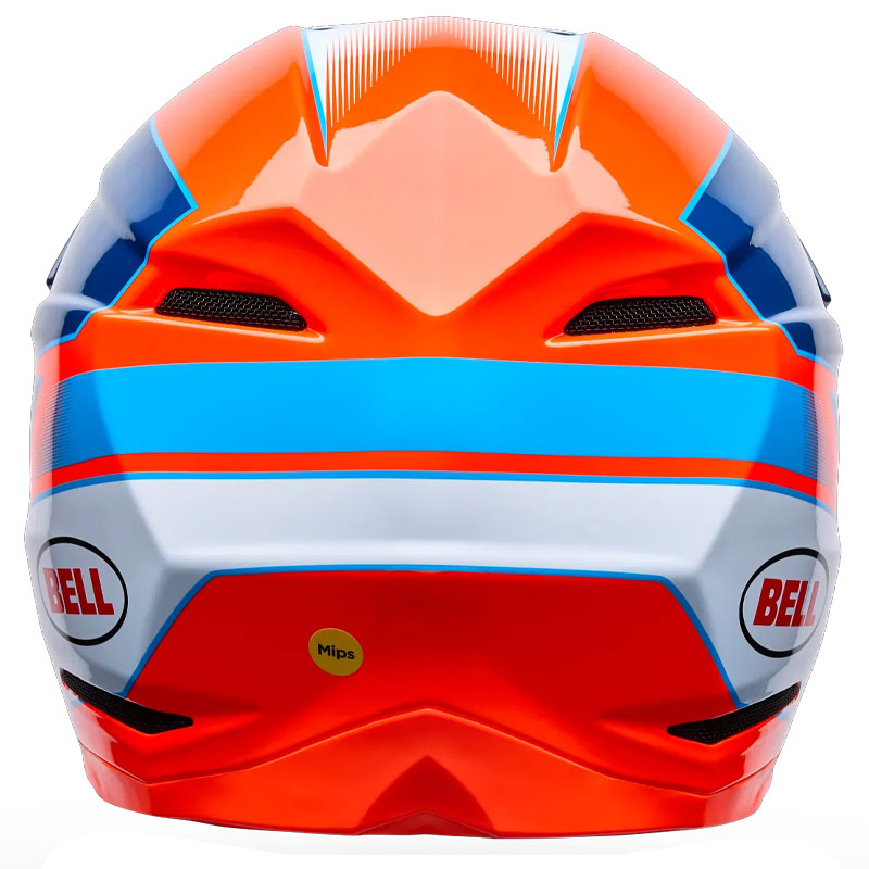 Casque Cross BELL Moto 10 MIPS Falcon OrangeBleu 04