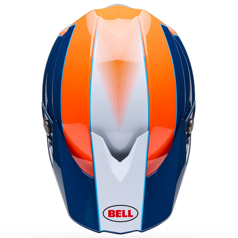 Casque Cross BELL Moto 10 MIPS Falcon OrangeBleu 05