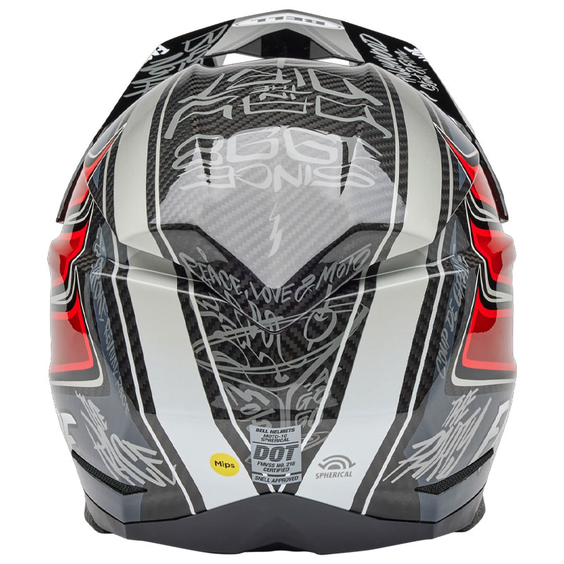 Casque Cross BELL Moto 10 Spherical Fasthouse GrisRouge 07