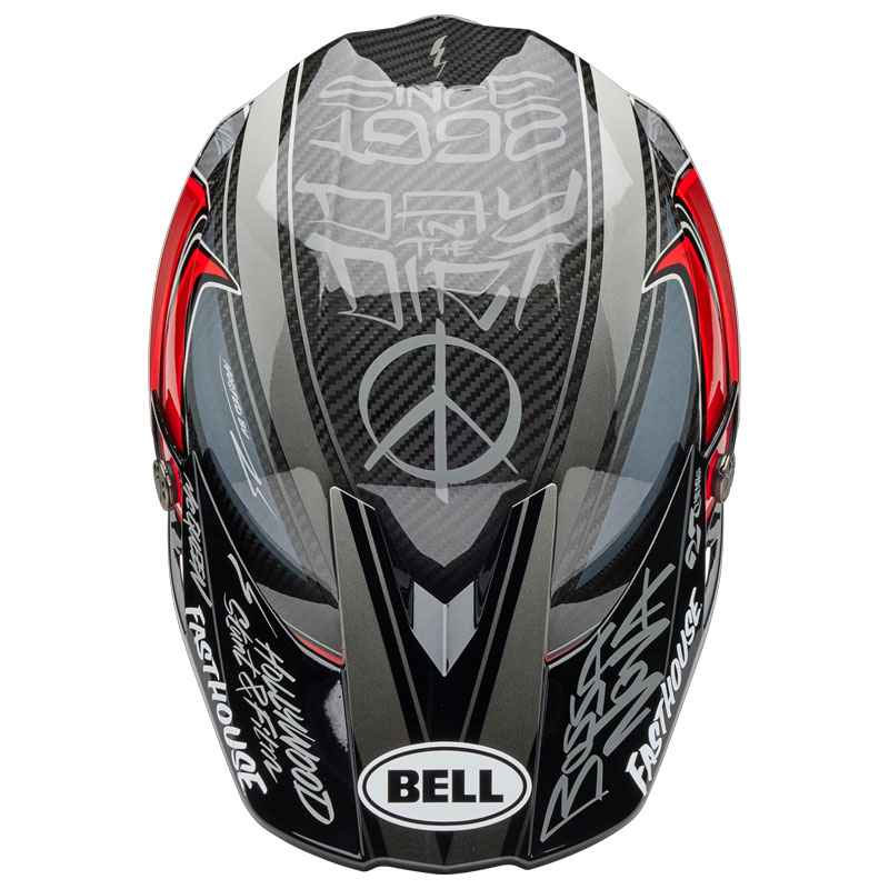 Casque Cross BELL Moto 10 Spherical Fasthouse GrisRouge 09