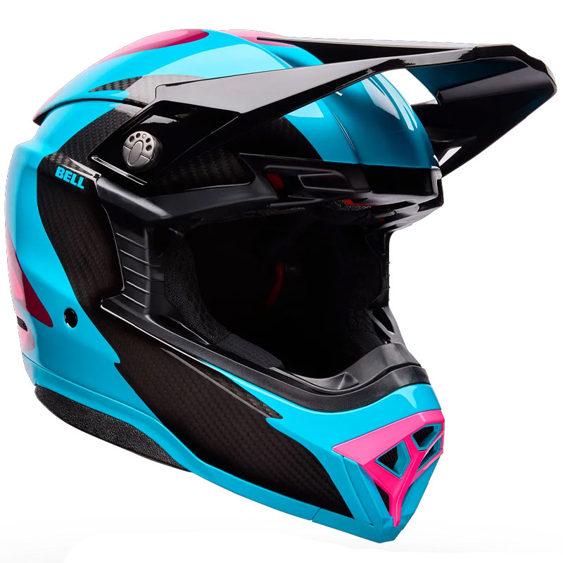 Casque Cross BELL Moto 10 Spherical Fluid VertRose 02