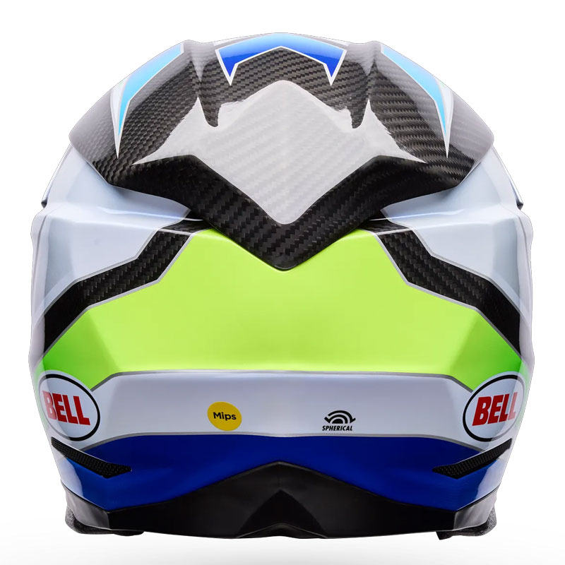 Casque Cross BELL Moto 10 Spherical Grid BlancBleu 04