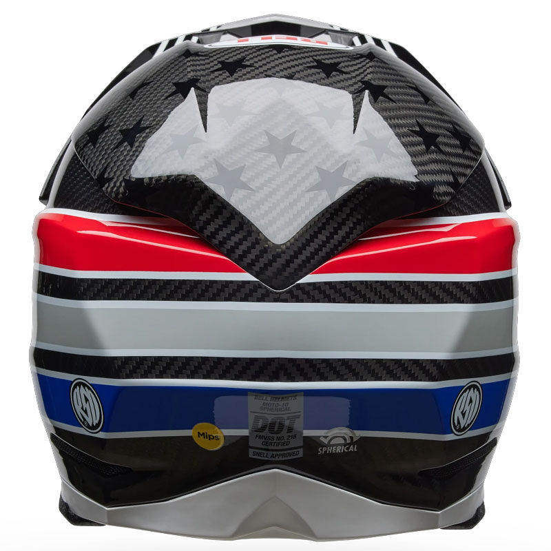 Casque Cross BELL Moto 10 Spherical RSD Glory BlancRougeBleu 04