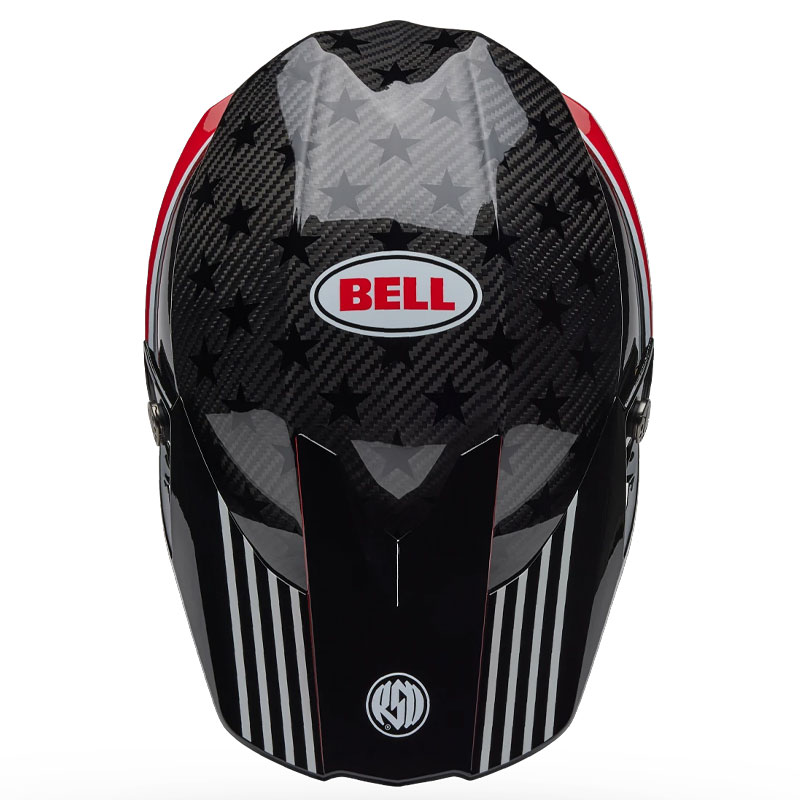 Casque Cross BELL Moto 10 Spherical RSD Glory BlancRougeBleu 05