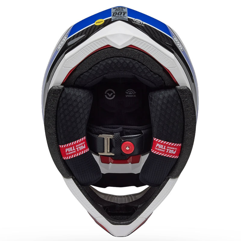 Casque Cross BELL Moto 10 Spherical RSD Glory BlancRougeBleu 06