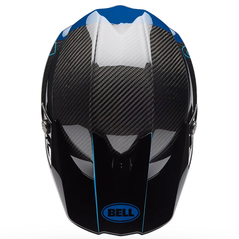 Casque Cross BELL Moto 10 Spherical Strike Bleu 05