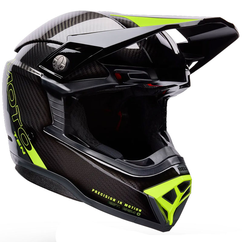 Casque Cross BELL Moto 10 Spherical Strike JauneGris 02