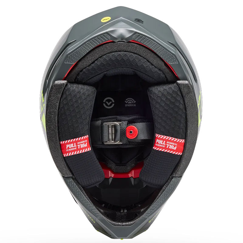Casque Cross BELL Moto 10 Spherical Strike JauneGris 06