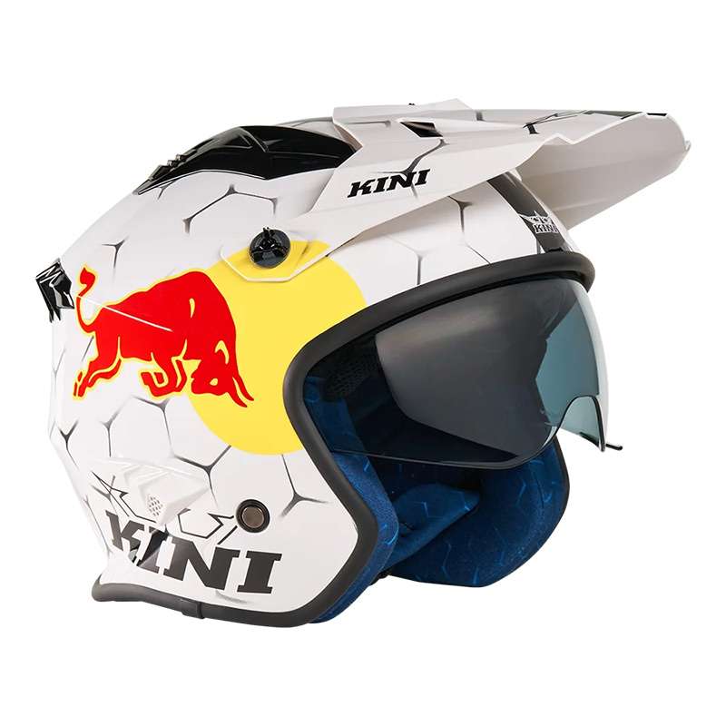 Casque Jet XDR Kini Red Bull 1 0 Blanc Visiere Profil