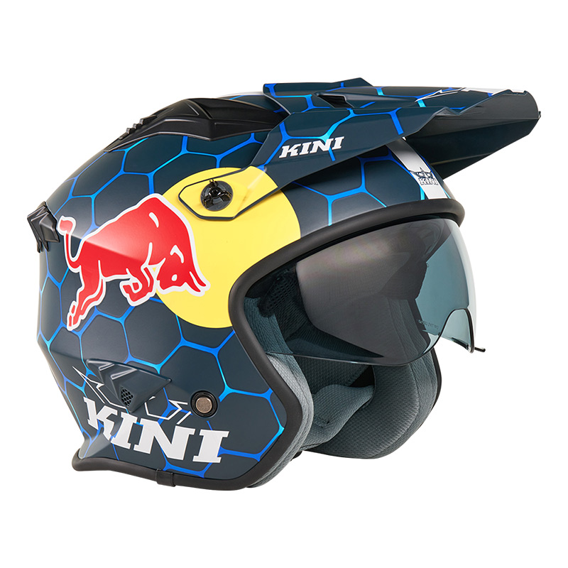 Casque Jet XDR Kini Red Bull 1 0 Bleu Visiere Profil