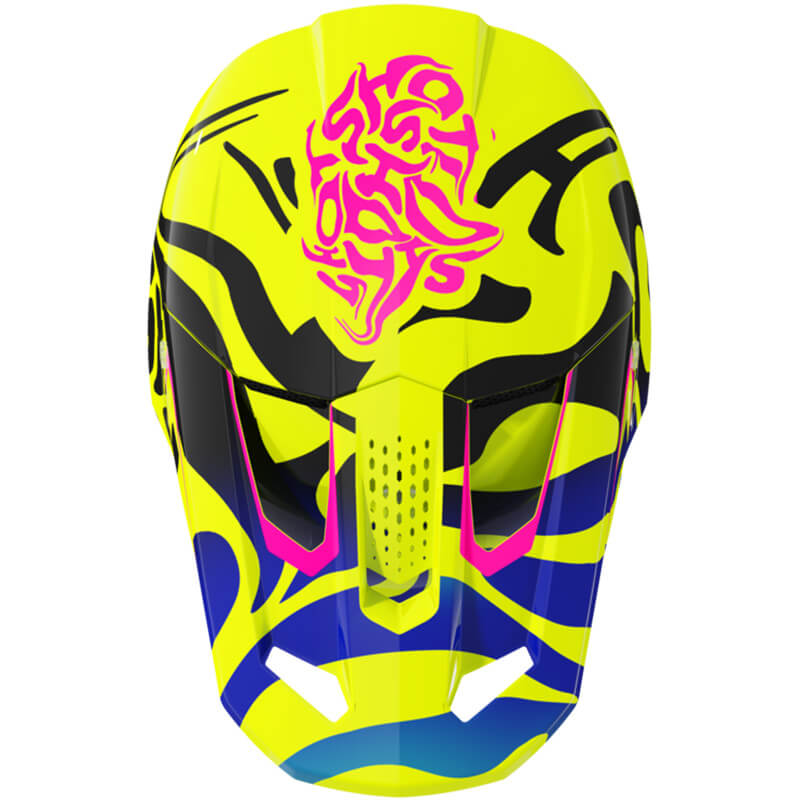 Casque Shot Jaune Fluo 2026 Kid Ghost mx