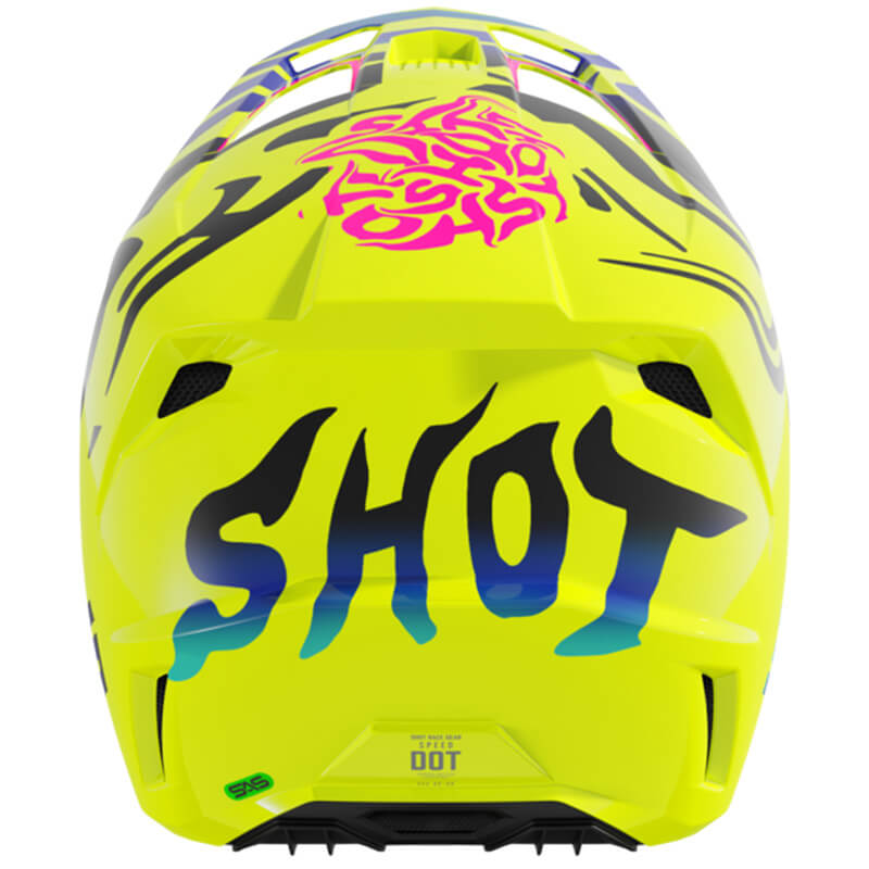 Casque Shot Jaune Fluo 2026 Kid Ghost sx
