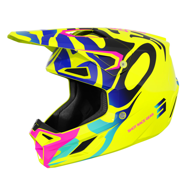 Casque Shot Jaune Fluo 2026 Kid Ghost