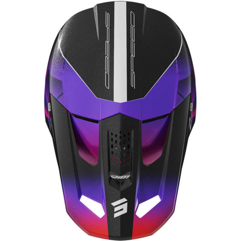 Casque Shot Violet Noir 2026 Kid Olymp mx