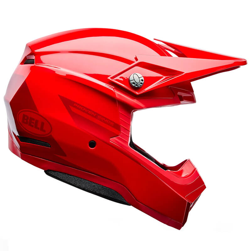 Casques bell moto 10 fade rouge