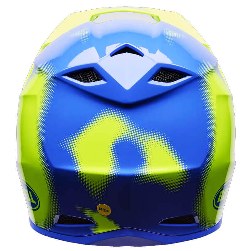 Casques bell mx 10 camo bleu jaune sx