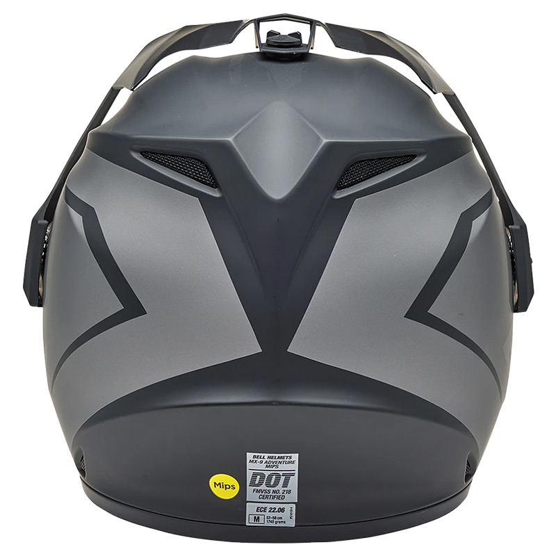 Casques bell mx 9 adventure gris mate mx