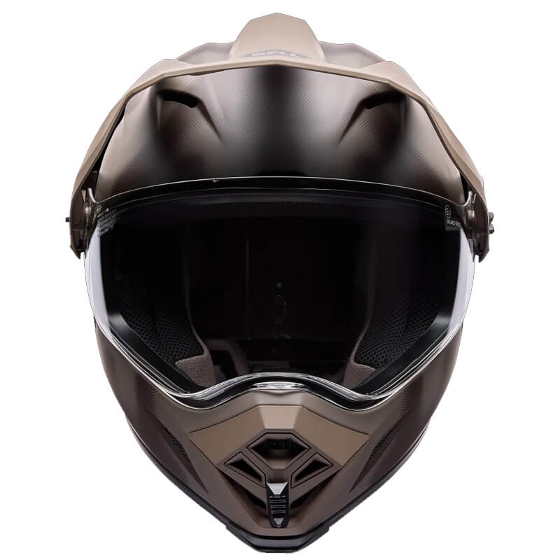 Casques bell mx 9 compass marron mx
