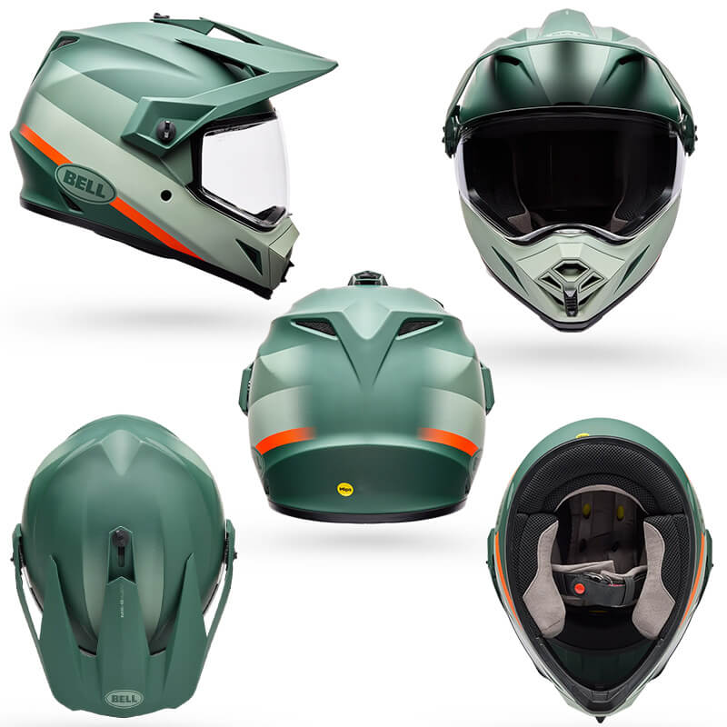 Casques bell mx 9 trail vert mx