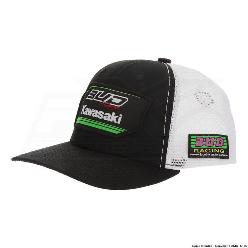 Casquette Bud Racing Kawasaki Blanc 2023 fx