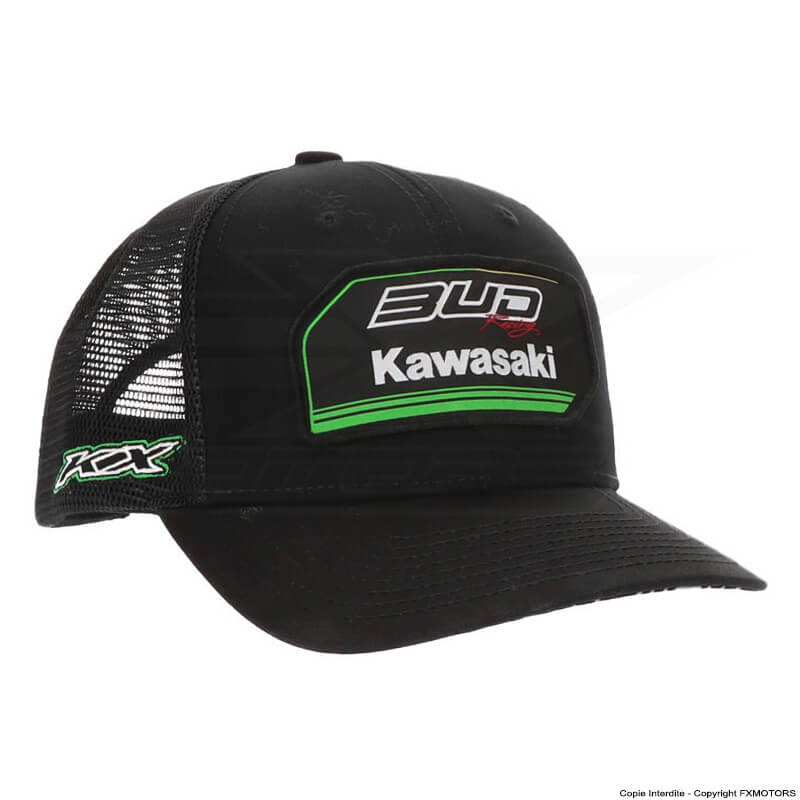 Casquette Bud Racing Kawasaki Noir 2023 team fx