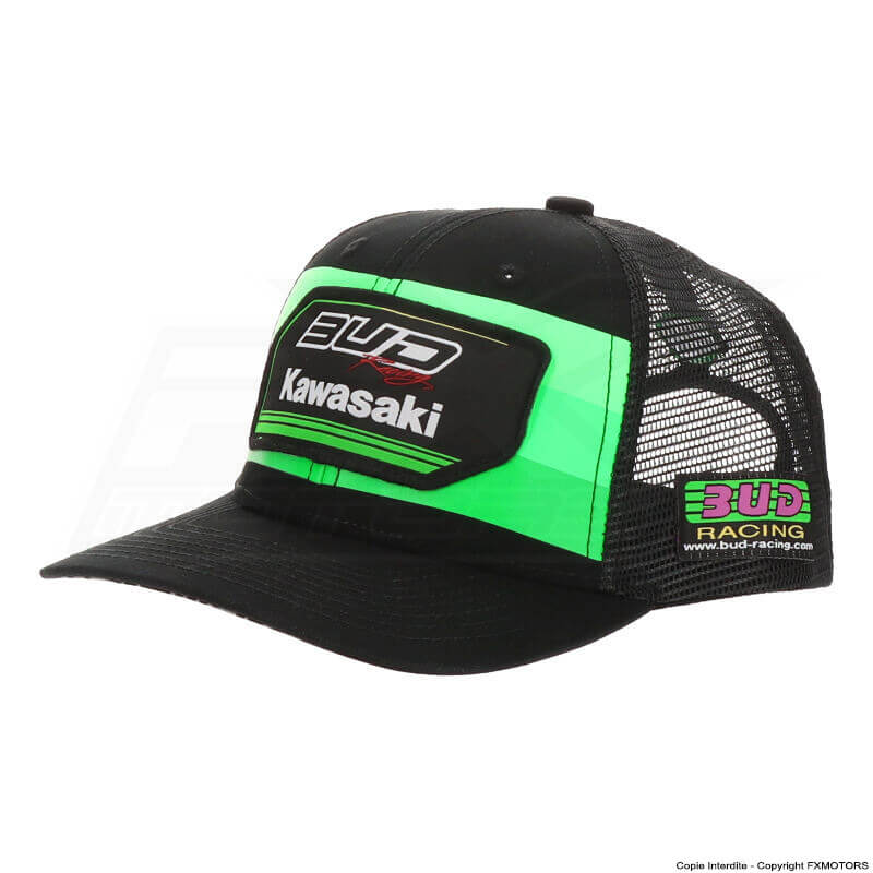 Casquette Bud Racing Kawasaki vert 2023 fx