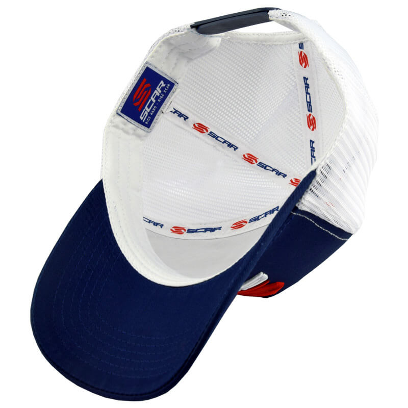 Casquette SCAR Trucker bleu 2024 ventile