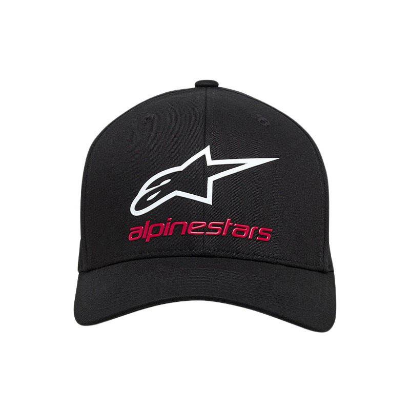 Casquette alpinestar always noir rouge face